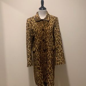 John Carlisle Anonymous Leopard Print Coat